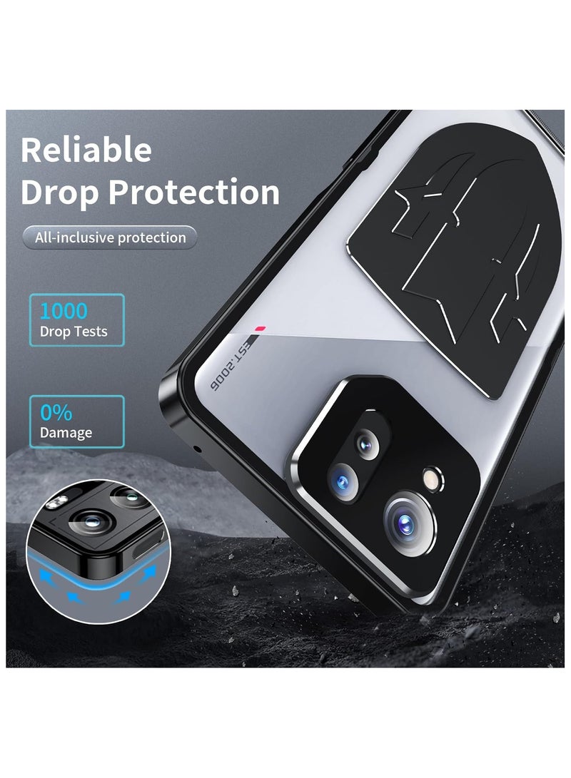General Asus ROG Phone 8 Pro Case,Metal Aluminium Alloy Clear Shockproof Bumper Camera Protection Case Heat Dissipation Cover for ROG Phone 8 Pro  - Image 2