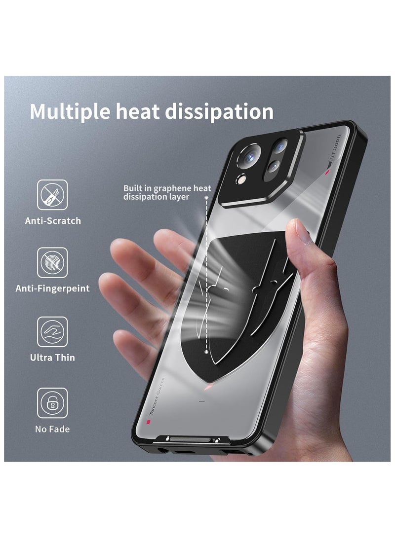 General Asus ROG Phone 8 Pro Case,Metal Aluminium Alloy Clear Shockproof Bumper Camera Protection Case Heat Dissipation Cover for ROG Phone 8 Pro  - Image 3