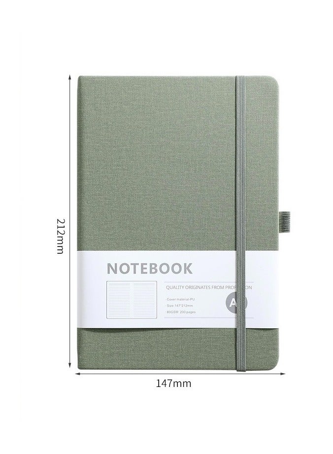 Generic A5 PU Leather Hardcover Notebook for Writing, Business Work,Travel,School,College, 5.5 x 8.3 inch, 200 Pages Classic College Ruled Journals Notepad.(Green)  - Image 2