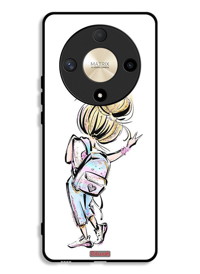 Tolwak Honor X9b Protective Case Cover Back To School Girl Art - Image 1