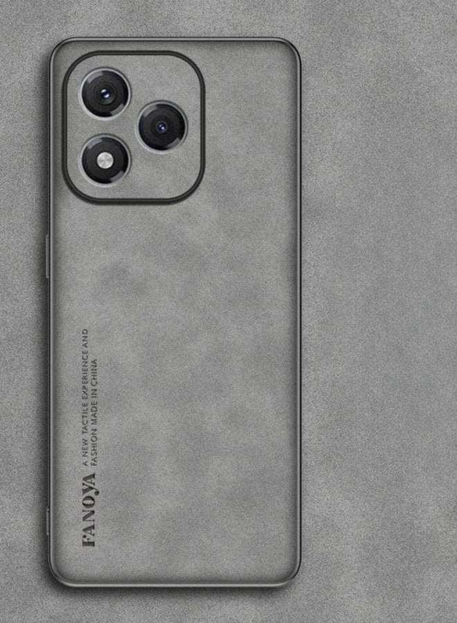 Case for Honor 400 Lite, Imitation Sheepskin Leather Case Matte Bumper，Military Grade Protection， Shockproof Phone Cover ，Premium Texture Honor 400 Lite Case﻿，Gray - Image 1