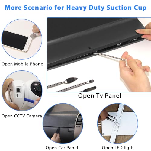GuuYebe Television Replacement Parts Tools Kit with Heavy Duty Suction Cup and LED Tester and Trim Removal Tool for TV LCD LED Backlight Strip Screen Repair Tool - Image 5