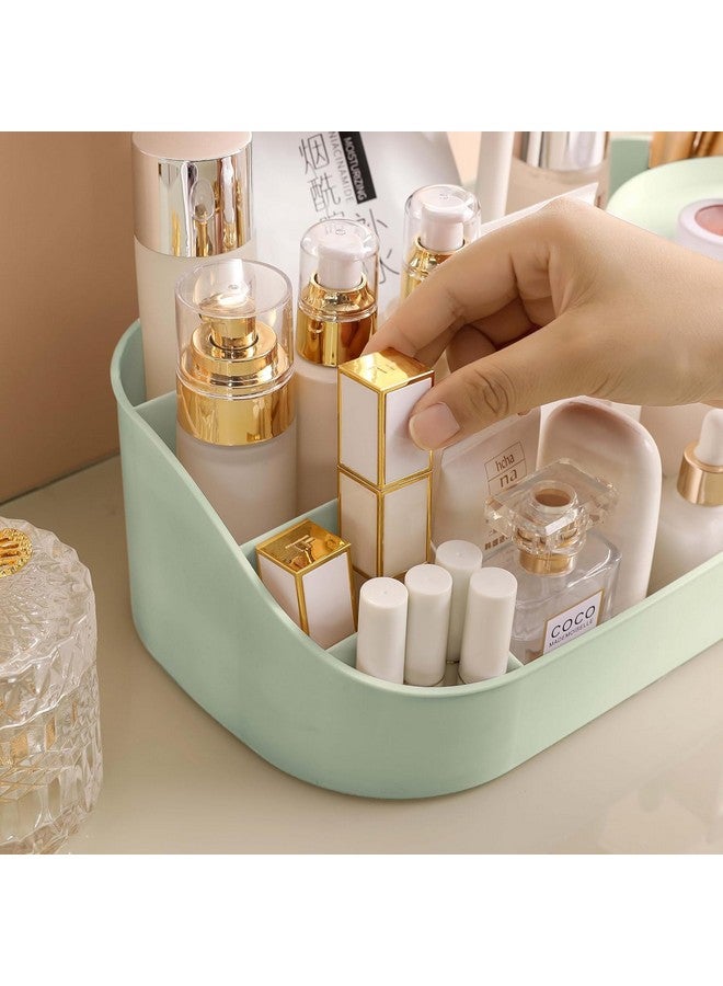 VENIVA Makeup Organizer | Makeup Box For Storage | Make Up, Cosmetic, Skincare Organiser For Women | Elegant Makeup Vanity With Transparent Drawer (Green) - Image 5