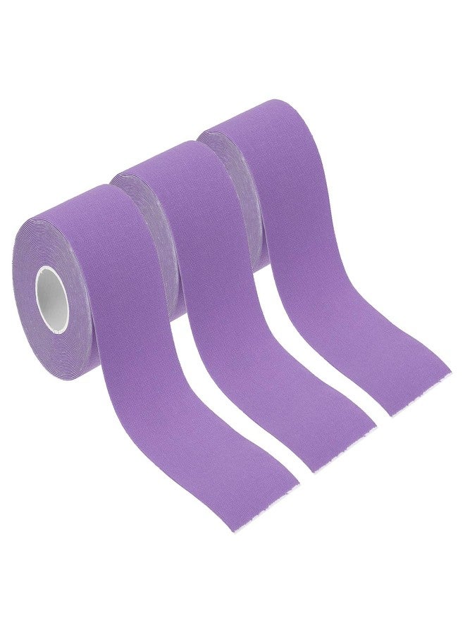 باتيكيل شريط باتيكيل الهوائي للحلقات بطول 16.4 قدم × 2 بوصة، 3 لفات من الشريط الرياضي اللاصق غير القابل للانزلاق، شريط مانع للانزلاق، شريط رياضي لليوغا والجمباز، لون بنفسجي - Image 1