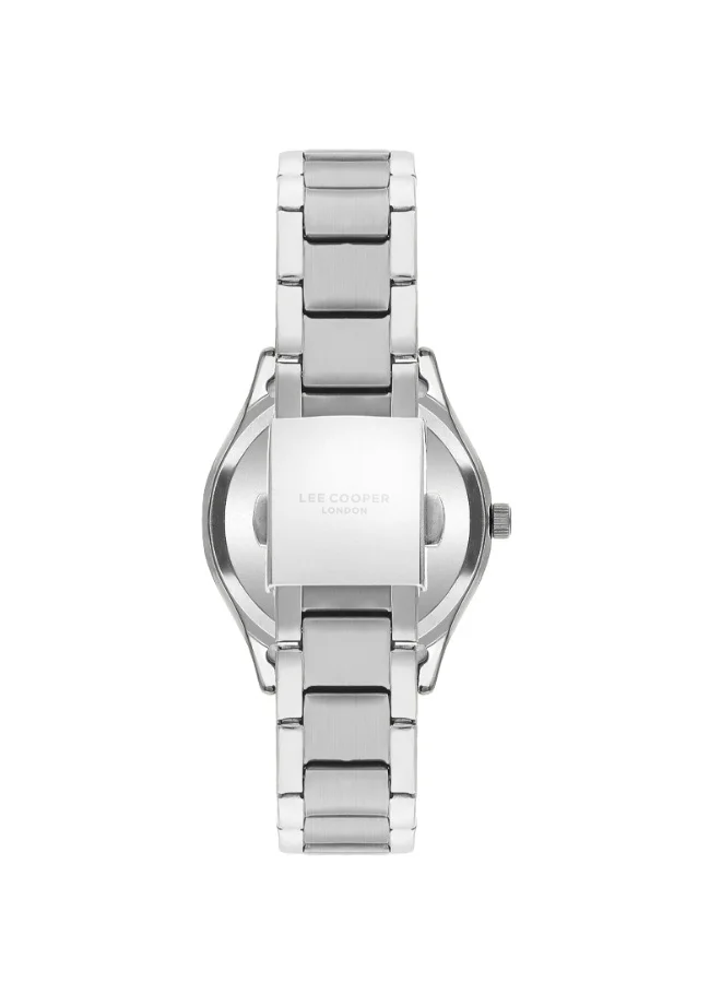 لي كوبر Lee Cooper Women's Watch, Analog Display and Metal Strap - LC07958.380, Silver