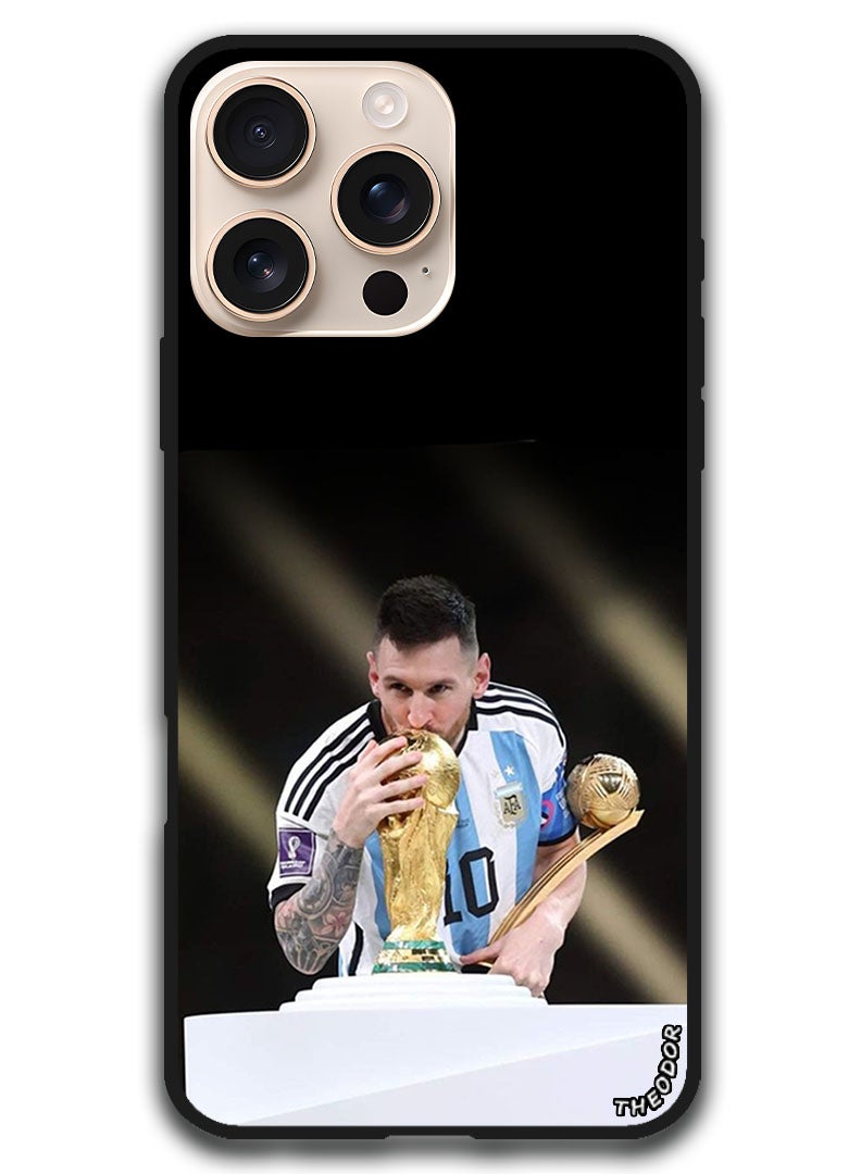 Theodor Protective Case Anti Scratch Shock Proof Bumper Cover For iPhone 16 Pro Max (6.9)-inch Messi 1 - Image 1