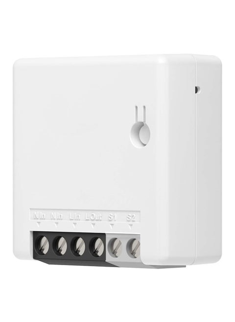 مفتاح ضوء ذكي مصغر Zigbee (طريقان) يعمل مع أليكسا وSmartthings Hub وGoogle Home وZbbridge يتطلب سلك محايد بروتوكول Zigbee 3.0 المنزل الذكي أبيض