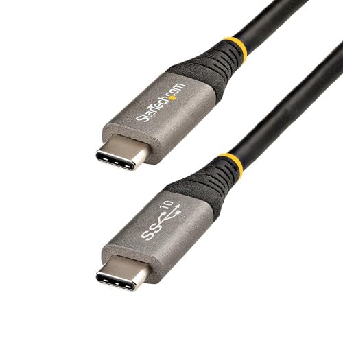 Startech.com StarTech 33ft 1m USBC Cable 10Gbps 100W 5A PD 8K 60Hz 4K 144Hz USBIF Certified Thunderbolt Compatible - Image 1