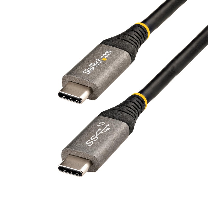 Startech.com StarTech 33ft 1m USBC Cable 10Gbps 100W 5A PD 8K 60Hz 4K 144Hz USBIF Certified Thunderbolt Compatible - Image 2