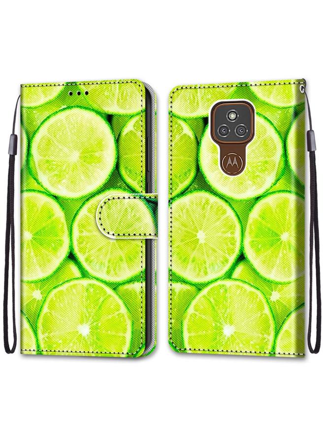 اس-توب جراب لهاتف Motorola Moto E7 Plus / G9 Play / G9 جراب جلدي من البولي يوريثان قابل للطي أفقيًا بتصميم متقاطع ملون مع حامل وفتحات للبطاقات ومحفظة وحبل تعليق - Image 2