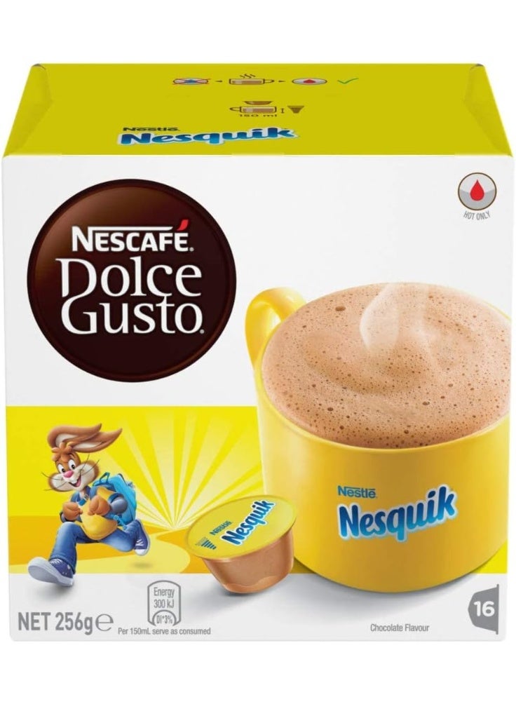 دولسي قوستو كبسولات نسكافيه® دولتشي غوستو® نسكويك (Nesquik) - 16 كبسولة - مشروب شوكولاتة ساخن لذيذ - Image 1