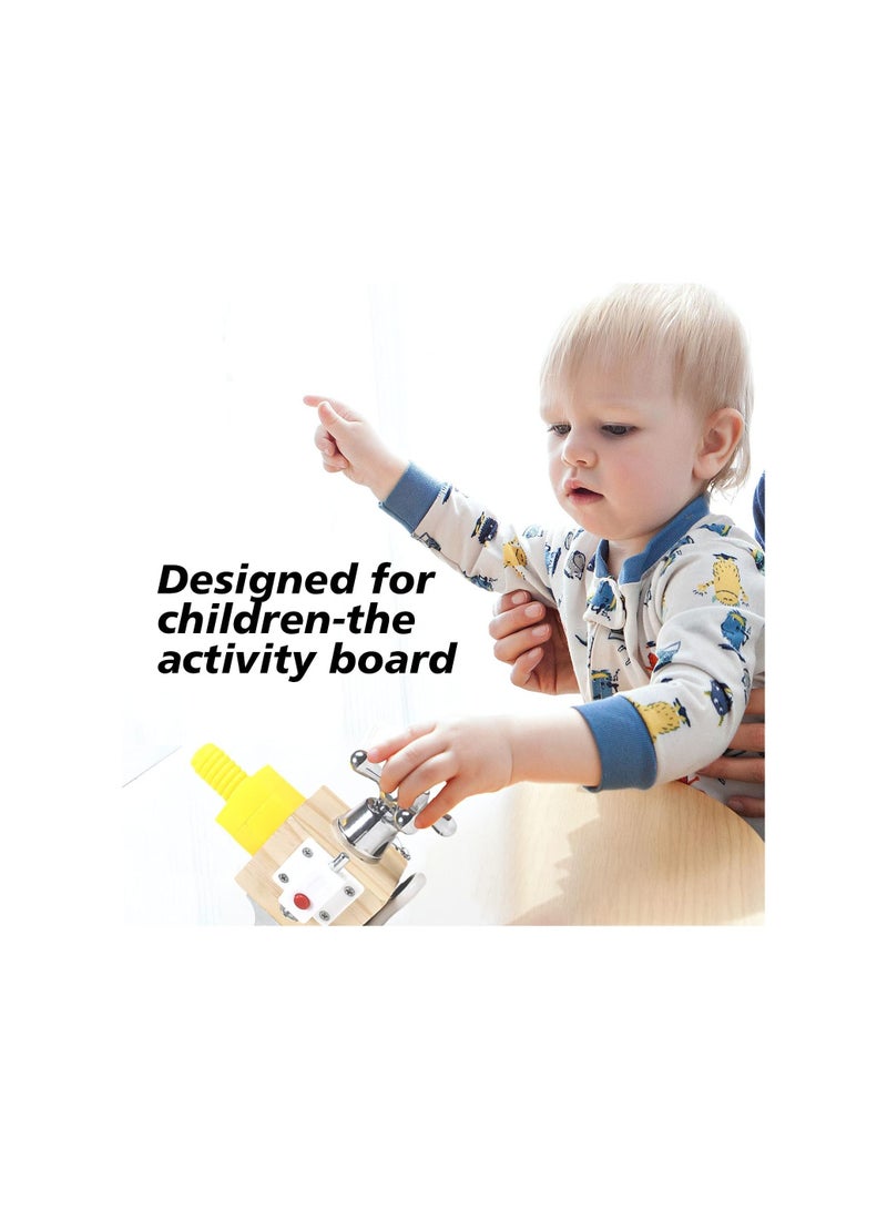 AMERTEER مكعب الانشغال التعليمي لفتح التركيز للأطفال متعدد الوظائف للتعليم المبكر - Image 2