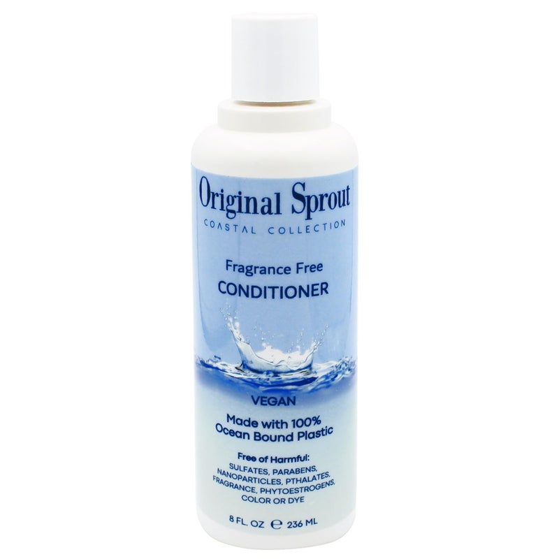 Original Sprout Coastal Collection Conditioner for All Hair Types, Fragrance-Free Conditioner, Vegan, 8 oz. Bottle - Image 1