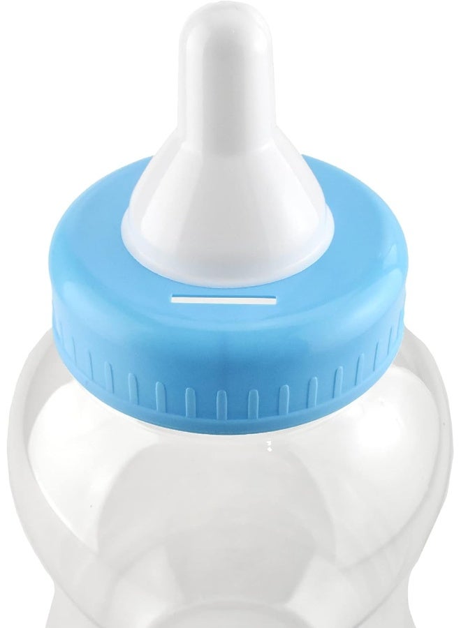 Homeford Jumbo Plastic Baby Milk Bottle Coin Bank, 15-Inch - Light Blue - Image 2