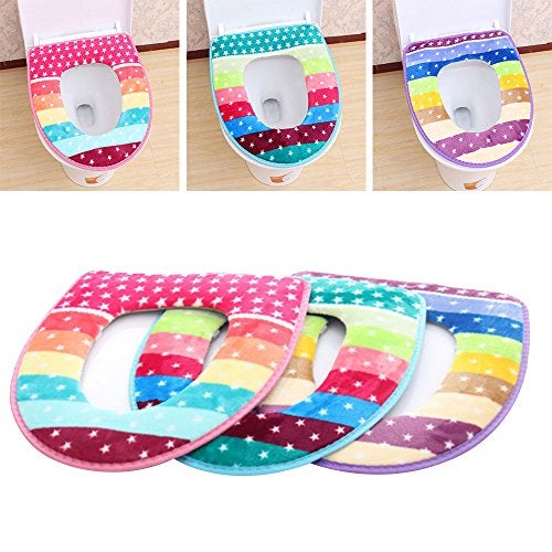 Zomoza Cloth Toilet Seat Cover Multi Design Send - Image 2