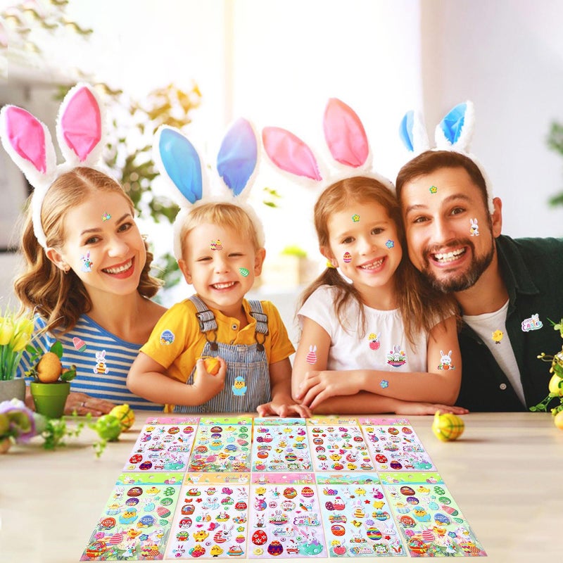 UPINS Easter Puffy Stickers for Kids, 10 Sheets Easter 3D Cute Puffy Stickers Rabbit Egg Carrots Chicke Foam Stickers Decals for Party Favors Scrapbooking DIY Crafts Art Making Decorations - Image 5