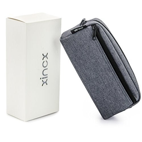 xincx Big Capacity Pencil Case Stationery Pouch,Multi-Colored Pen Pouch,Cosmetic Pouch Bag, Pen Bag with Zipper Bag for Boy Girl (Dark Gray) - Image 3