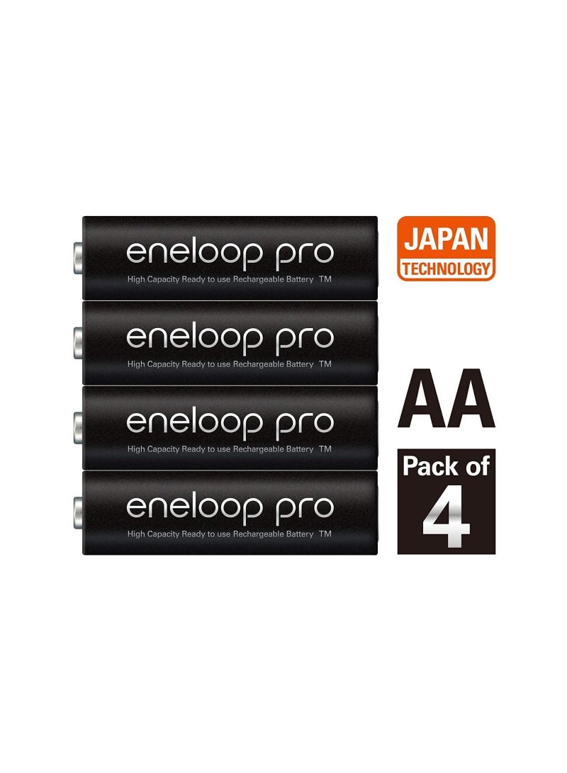 Panasonic Eneloop Pro 4-Cells 2550mAh AA Rechargeable Batteries - Image 2