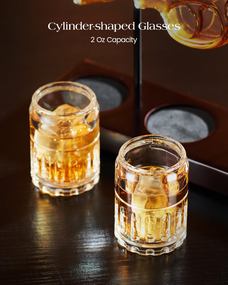 Kollea Birthday Gifts for Men Dad, Kollea Gun Whiskey Decanter Set with Shot Glass, Cool Anniversary Ideas for Him Husband Brother, Funny Military Retirement Present, Home Bar Drinking Party, Valentine's Day - Image 5