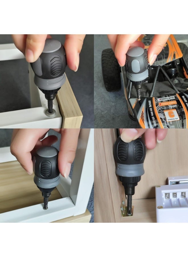 Multi-purpose extendable screwdriver with dual heads. Short, lightweight design for screws, home and professional maintenance. - Image 5