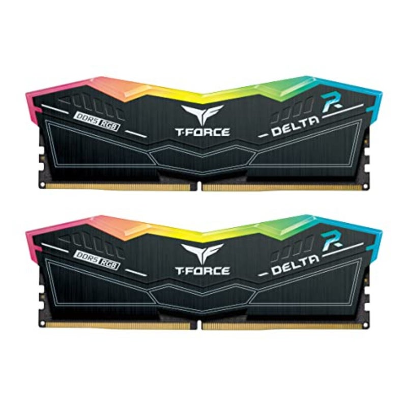 T-Force Delta RGB DDR5 Ram 32GB 2x16GB 6000MHz PC5-48000 CL30 وحدة ذاكرة سطح المكتب ذاكرة الوصول العشوائي لشرائح سلسلة 600 700 XMP 3.0 جاهزة - FF3D532G6000HC30DC01 - Image 1