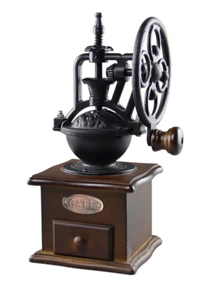 عام ملحقات القهوة، طاحونة قهوة يدوية من الخشب، مطحنة لحبوب القهوة والتوابل، للاستخدام المنزلي والمكتبي - Image 1