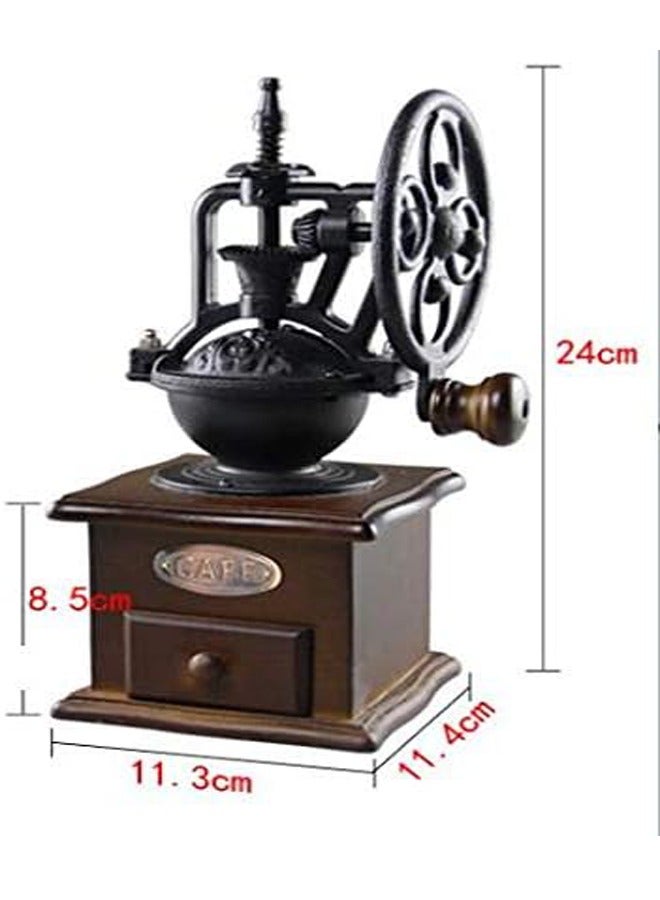 عام ملحقات القهوة، طاحونة قهوة يدوية من الخشب، مطحنة لحبوب القهوة والتوابل، للاستخدام المنزلي والمكتبي - Image 3