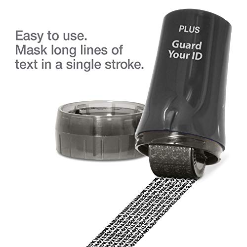 Plus Guard Your ID Advanced Security Roller 2.0 for Identity Theft Prevention Stamping Black - Image 3
