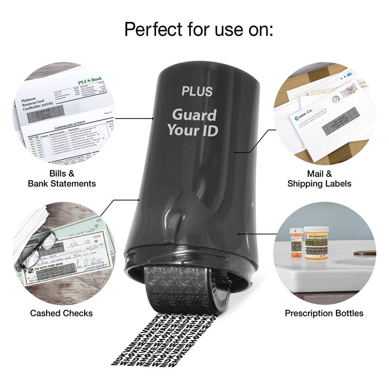 Plus Guard Your ID Advanced Security Roller 2.0 for Identity Theft Prevention Stamping Black - Image 4