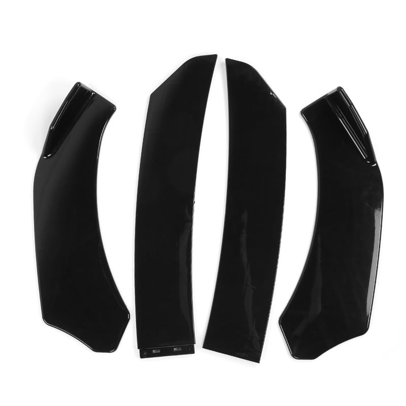 Universal Car Front Bumper Lip Splitter 4PCS Set Durable Body Kit Enhancer Guard - Image 4
