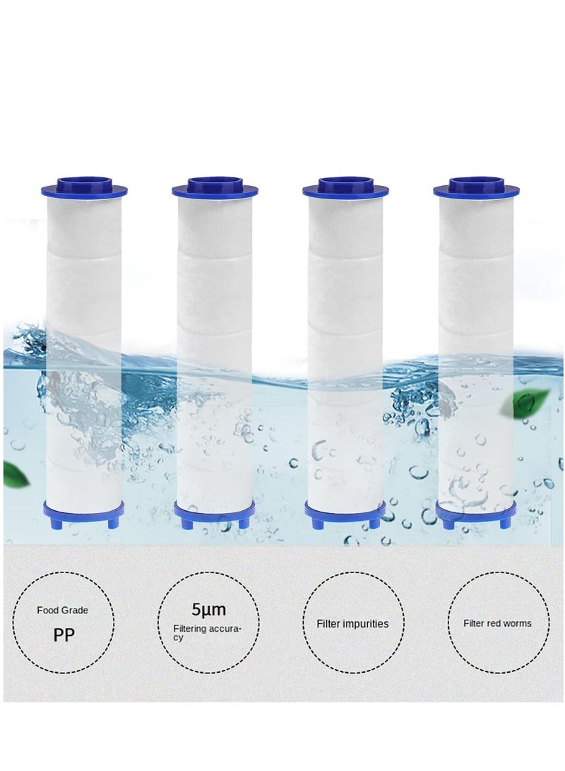 10 Pack PP Cotton Filter Shower Head PP Cotton Filter Cartridge Detachable Propeller Hydro Jet Shower Head Filter Shower Filters for Filtered Showerheads - Image 4