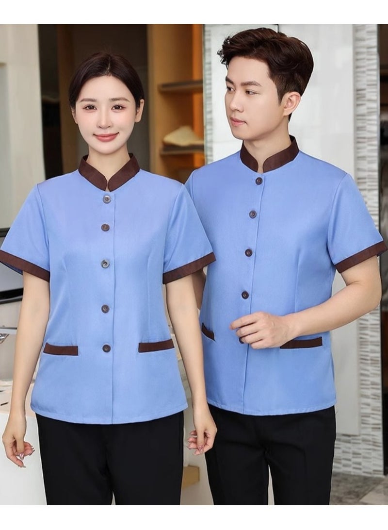 KUYING New Summer Cleaner Work Clothes 