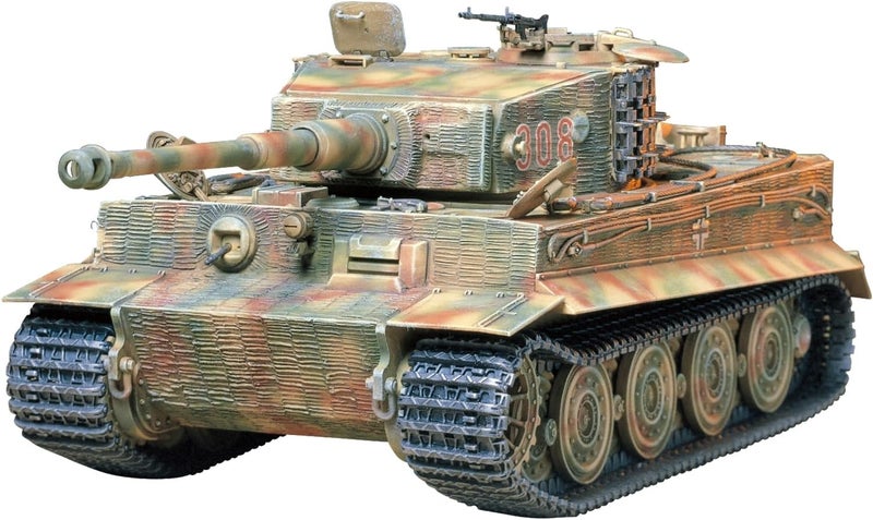 Tamiya 1:35 WWII German Tiger I E Armored Tank Model Kit - Image 1