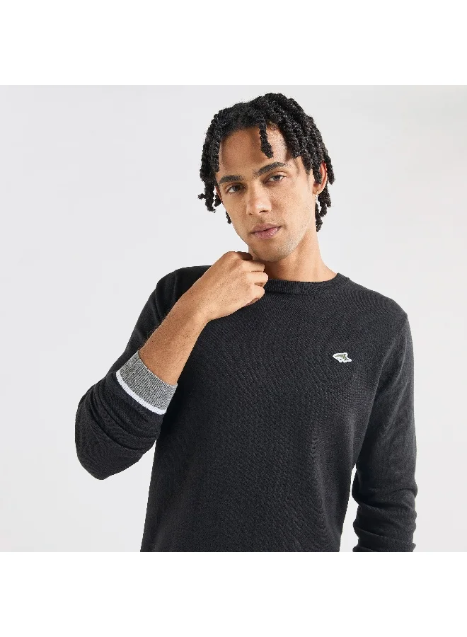 Splash FAV Solid Sweatshirt with Long Sleeves and Crew Neck