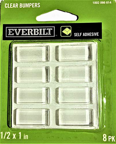 12 X 1 in SelfAdhesive Clear Bumpers 8Pack