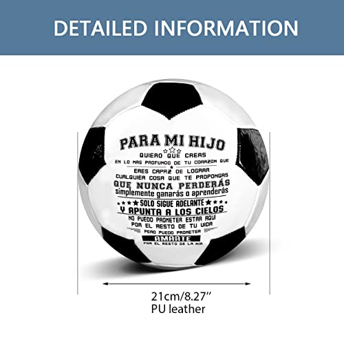 Uloveido to My Son Football Size 5 Match Training Soccer Ball Spanish Language para Mi Hijo balones de fútbol Y594 - Image 4