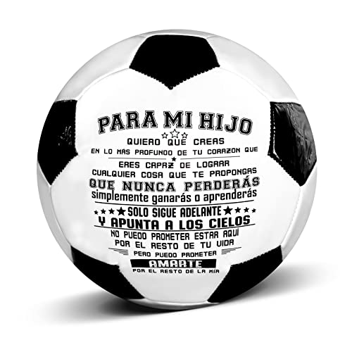 Uloveido to My Son Football Size 5 Match Training Soccer Ball Spanish Language para Mi Hijo balones de fútbol Y594 - Image 1