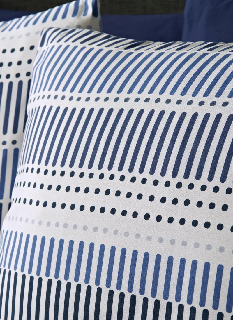 Matalan Blue Dotty Stripe Duvet Set
