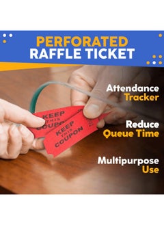 Multicolor Raffle Tickets - 6000 Tickets (3 Double Rolls Of 2000 Tickets Roll), Consecutively Numbered Fundraiser 50/50 Raffle Tickets For Christmas Party, Concert, Carnivals & Other Event - pzsku/ZEEE196C324270B549402Z/45/_/1733731417/c0dcb36d-cc59-4eeb-b01d-e7c9f9968f1b