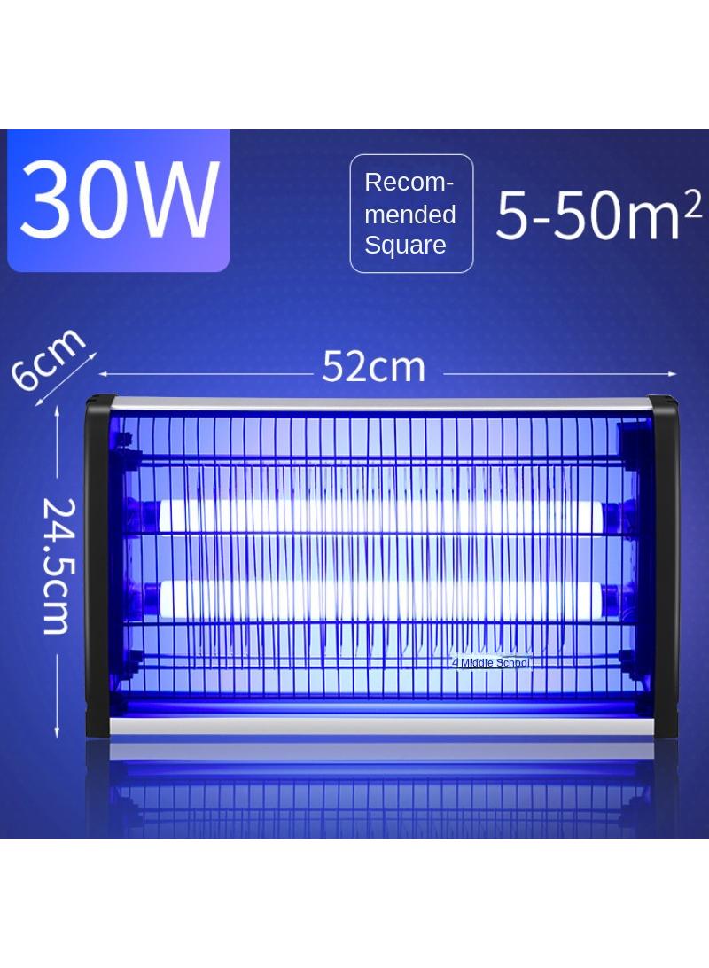 عام 30 وات مصيدة البعوض مع جذب الضوء الأaviolet للداخل والخارج، مبيد الحشرات الخارجي للحديقة والشرفة، قاتل الحشرات الكهربائي مع شبكة فولتية عالية لحماية فعالة من الآفات، قاتل البعوض الكهربائي - Image 2