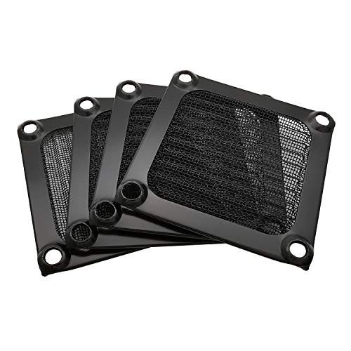 IMSurQltyPrise 60mm Computer Case Fan Filter Grills with Screws, Aluminum Frame Ultra Fine Stainelss Steel Mesh, Black Color - 4 Pack - Image 4