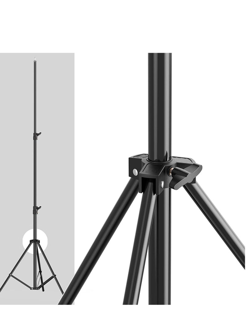 Coopic حامل إضاءة استوديو تصوير COOPIC L280 280 سم/2.8 متر مصنوع من سبائك الألومنيوم المتين مع برغي 1/4 بوصة، عبوتان من أجل أضواء ستروب، ومجموعات الاستوديو، والفلاش، وإضاءة فيديو LED، وصندوق الضوء، والعاكسات، والمظلة. - Image 3
