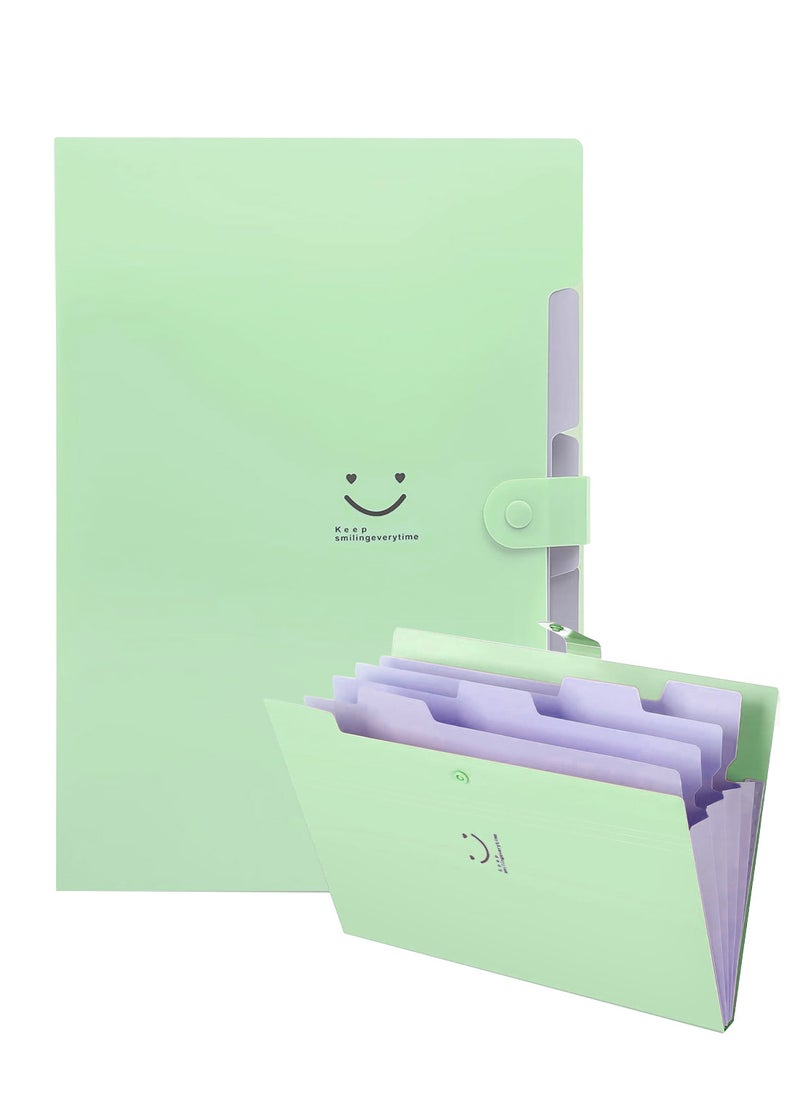 Generic - Expanding File Folder, 5 Pockets A4 Letter Size Accordion Folders , Folder Organizer for School and Office Organization - Image 1