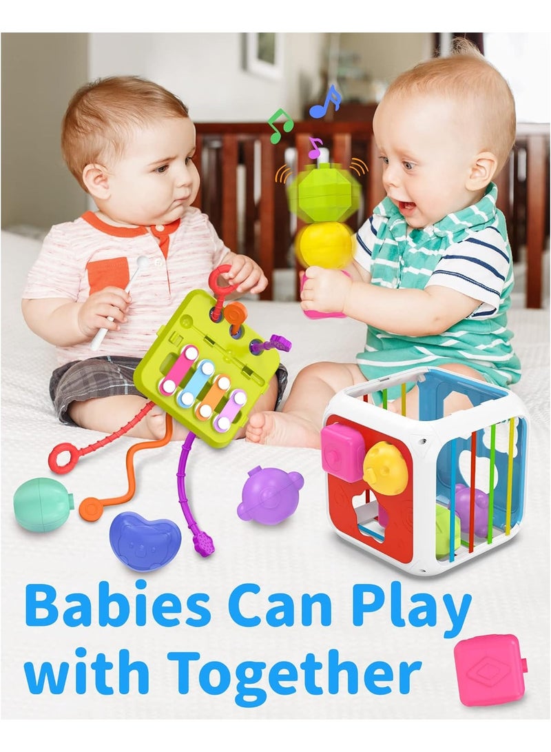 NNEWVANTE Montessori Toys for 1 Year Old Girls Boys, Baby Sorter Learning Sensory Activity Cube, 1 Year Old Girl Boy Birthday Gifts, Baby Toys 18+ Months - Image 4