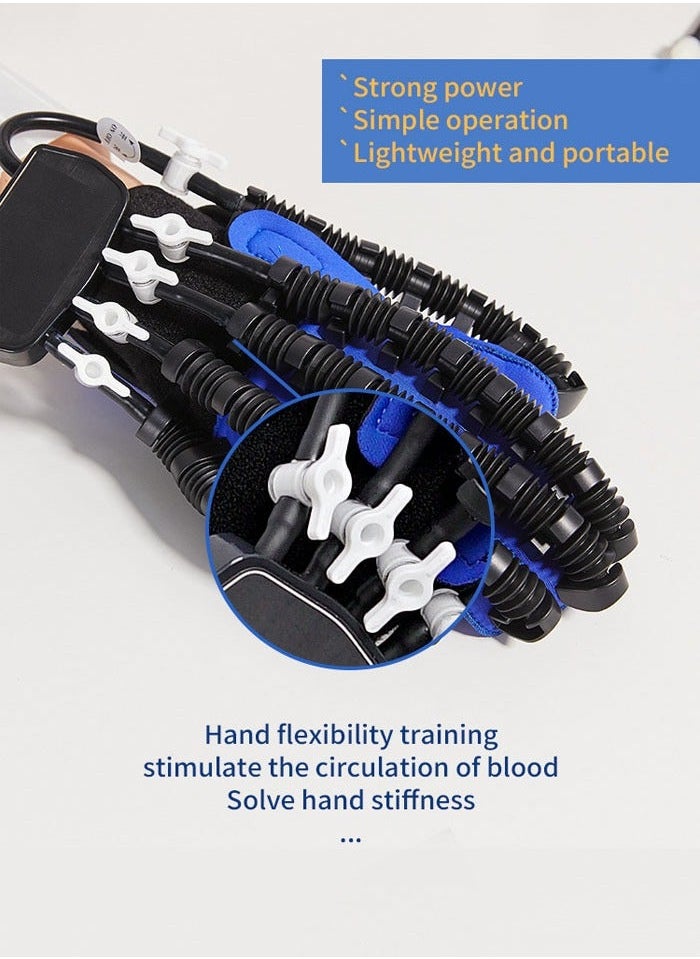 xozgdovg Robot Gloves Hand Stroke Recovery Equipment Hand Dysfunction Patient Training Device Stroke Hemiplegia Finger Orthosis for Long Term Relief Finger Cramps  - Image 4