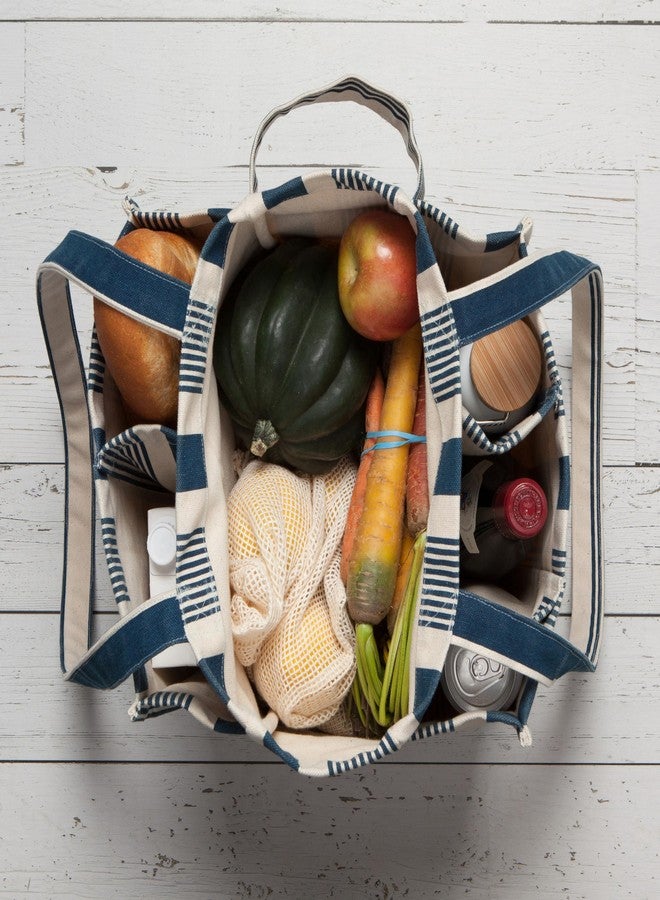 Now Designs Navy Stripe Shopping Tote - Image 3