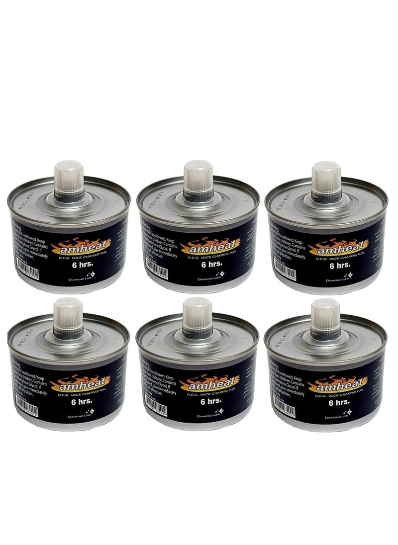 Generic Heater Flame Can For Buffet Lasts 6 Hours (6pc)  - Image 1