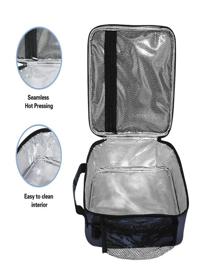 ZOEO Lunch Box, Angry Black Panther Prep Kids Cooler Insulated Lunch Bag Tote Freezable Shoulder Strap Waterproof Picnic Meal for School Office - Image 3