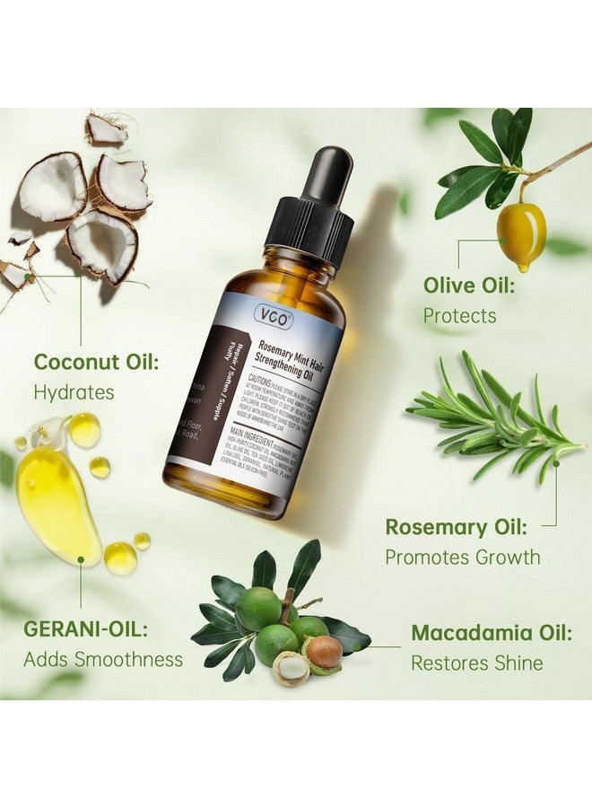 فجه زيت إكليل الجبل من VGO لنمو الشعر والعناية به، 2.02 أونصة - مقوي ومغذي ومصلح، يقلل من تقصف الأطراف، يحسن ملمس الشعر، آمن لجميع أنواع الشعر - Image 3