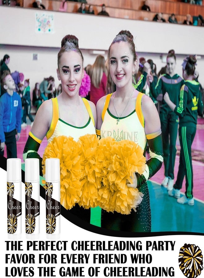 Suttmin 24 Pcs Cheer Lip Balm Cheer Teams Camp Gifts Pom Pom Leaders Party Favors Gear Lip Balm Mom Gift for Competitive Party Guest Supplies(Black) - Image 4